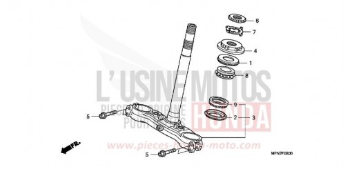 TIGE DE DIRECTION CB1000RAB de 2011